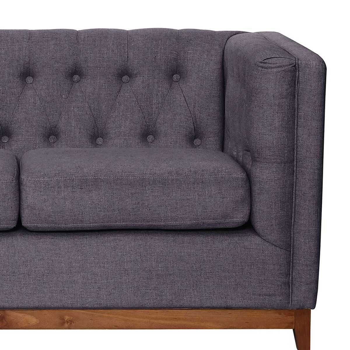 Sofá Latam Home Roma 2 Cuerpos Gris Oscuro