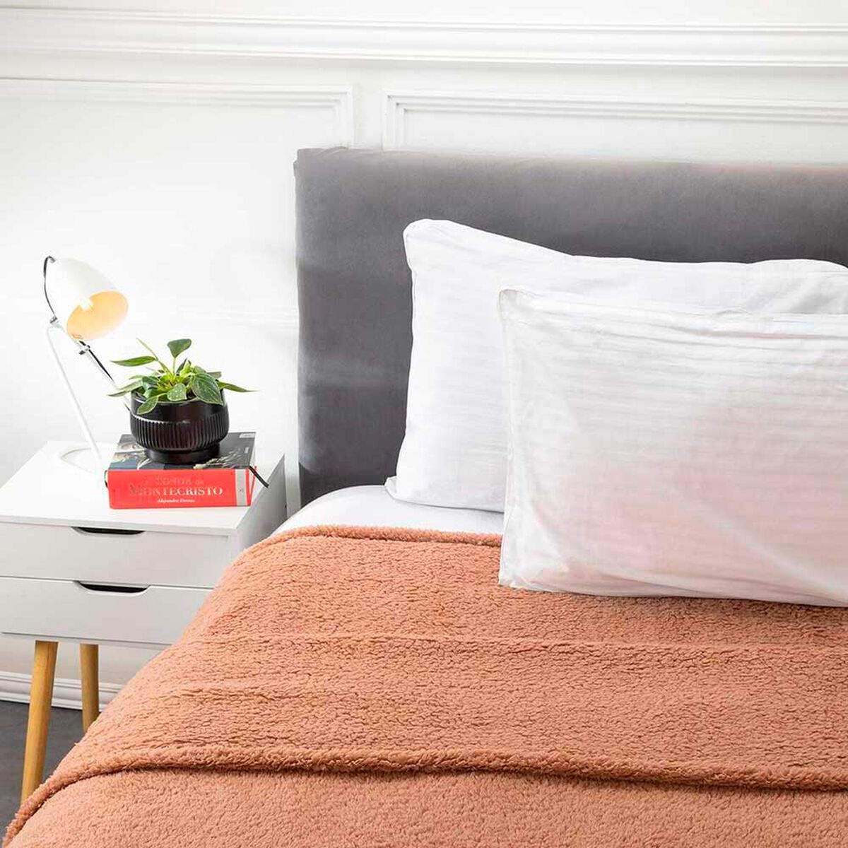 Frazada Sherpa Color Casanova 2 Plazas&nbsp;