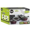 Baterías de Cocina Cerámica Kitchenware Cerámica Burdeo 10 Piezas