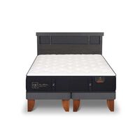 Cama Europea CIC Base Dividida 2 Plazas Premium + Respaldo Dublin
