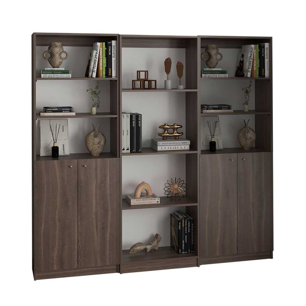 Set 3 Estantes Tuhome Home E 2 Puertas Milan