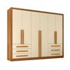 Closet Di Poretti Design Veneto 6 Puertas 6 Cajones Caf&eacute; Blanco