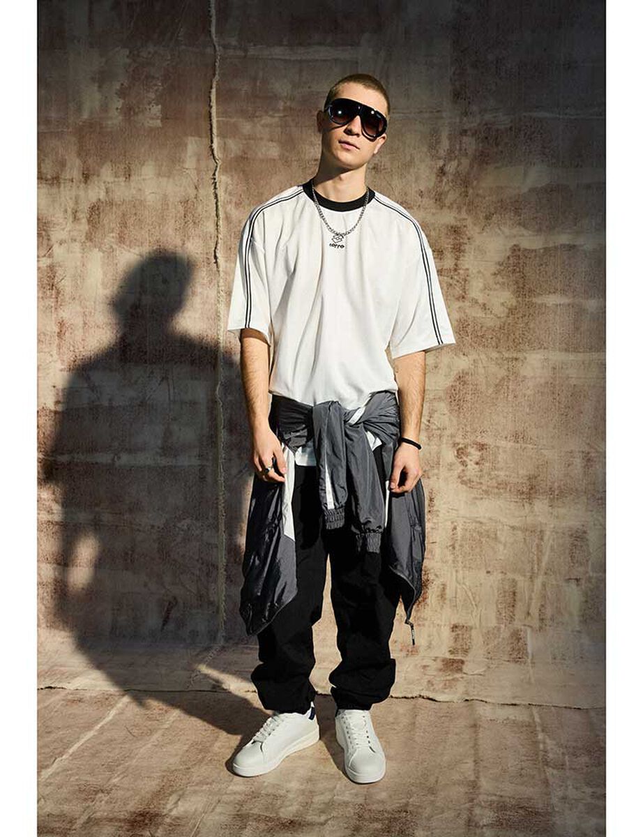 Polera Oversize Manga Corta Hombre Lotto Strada