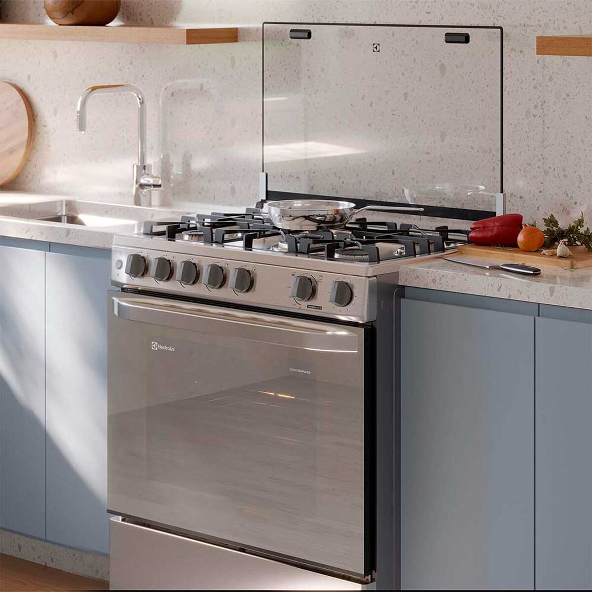 Cocina a Gas Electrolux FE5SXC 5 platos Inox