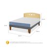 Cama Europea CIC 2 Plazas Excellence + Respaldo Gales Mostaza