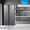 Refrigerador Side By Side Midea MRSBS-5300G689WE 527 lt