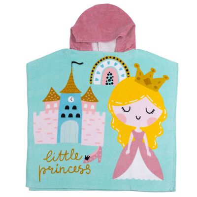 Toalla Poncho de Playa Casanova Kids Princesa 60 x 120 cm.