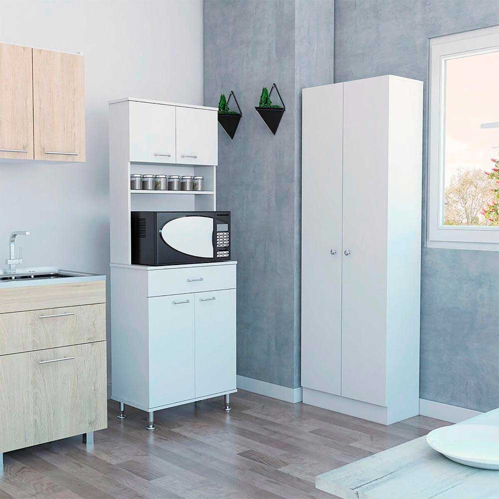 TUHOME Combo Kitchen 8 Mueble Microondas + Optimizador