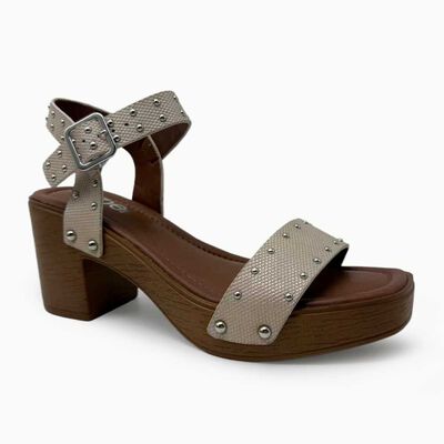 Imagen 1 del producto Sandalia Mujer Zibel Beige, Negro