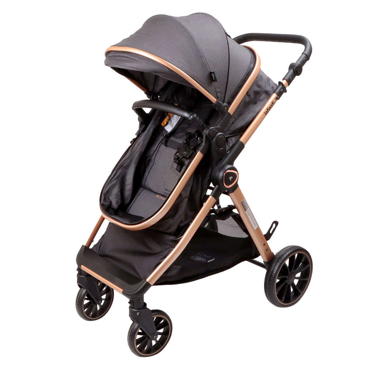 Coches Travel System Romanzo X1-D Negro Bronce Infanti