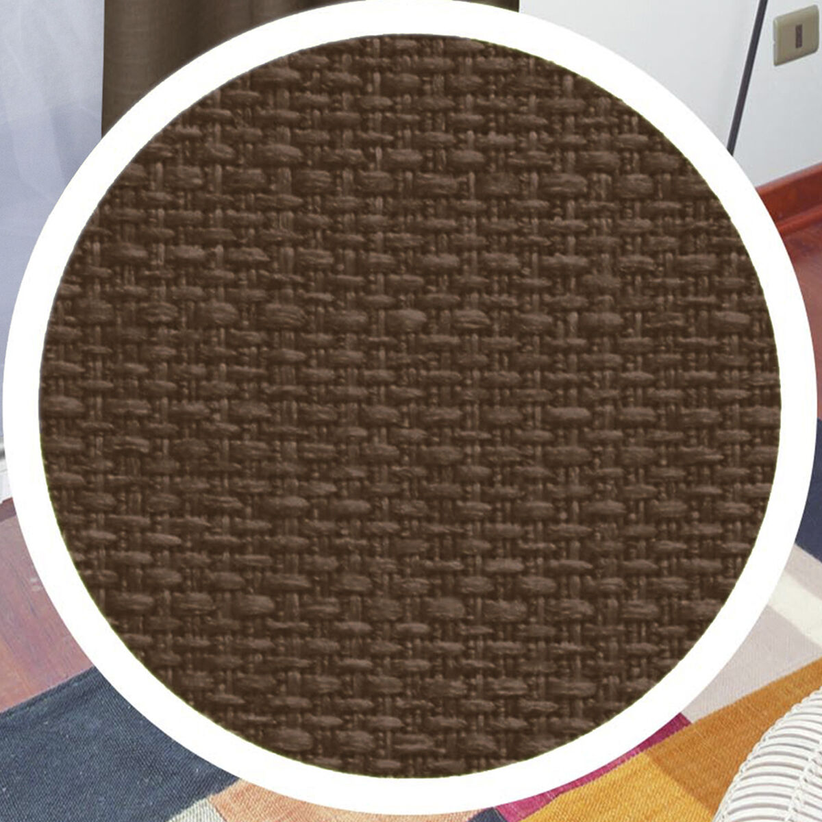Combo Cortinas Doral Rustico 220 x 140 cm Café