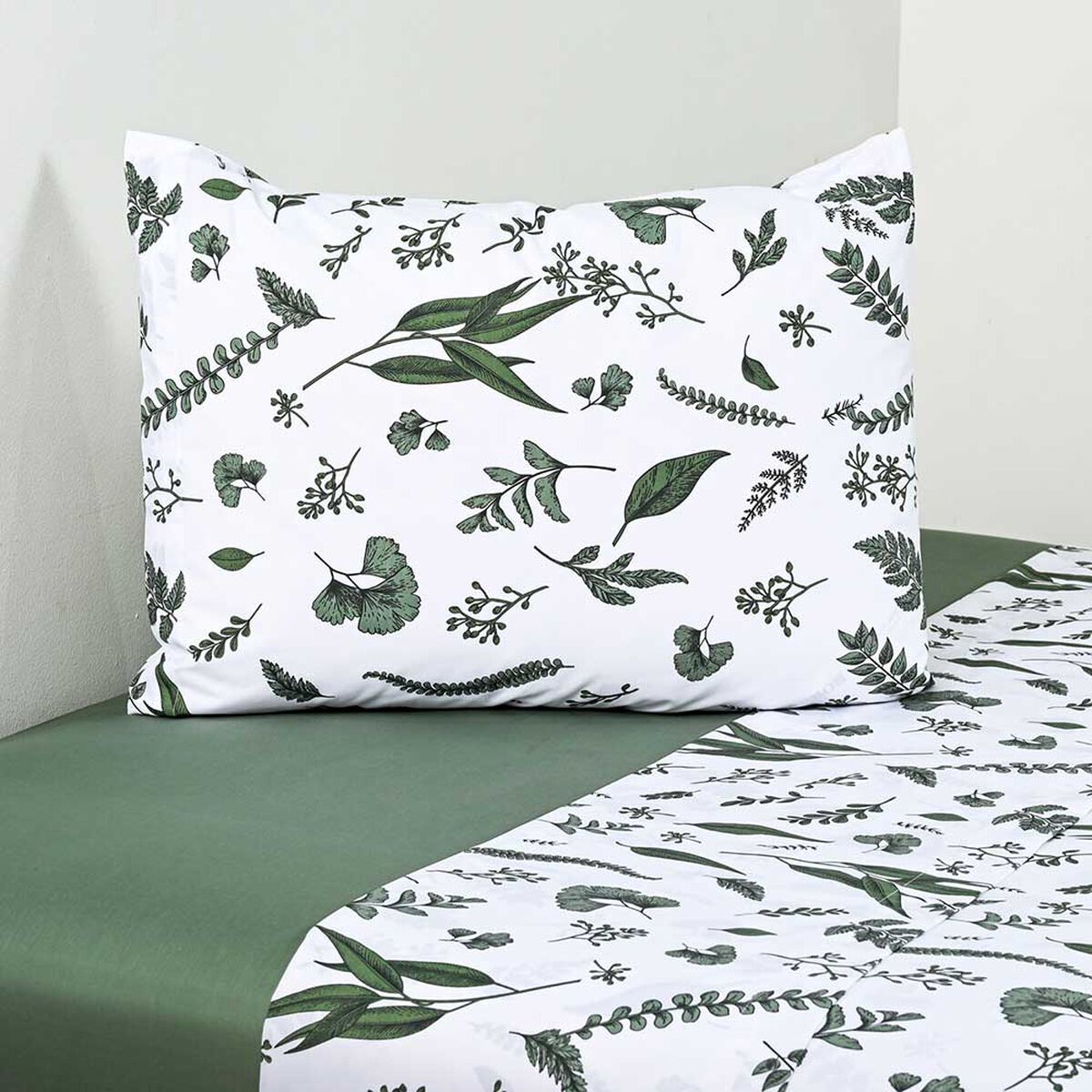 Juego de S&aacute;banas Cannon1.5 Plazas 200 Hilos Greenery