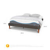 Cama Europea CIC 2 Plazas Alaska + Almohadas + Plumón