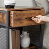 Velador TuHome Metalwood 1 Cajón