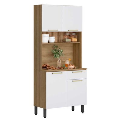 Imagen 2 del producto Mueble de Cocina Roca Avela Miel Blanco 1 Cajón 4 Puertas