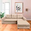 Sof&aacute; Seccional Derecho Living Factory Roma 3 Cuerpos Beige