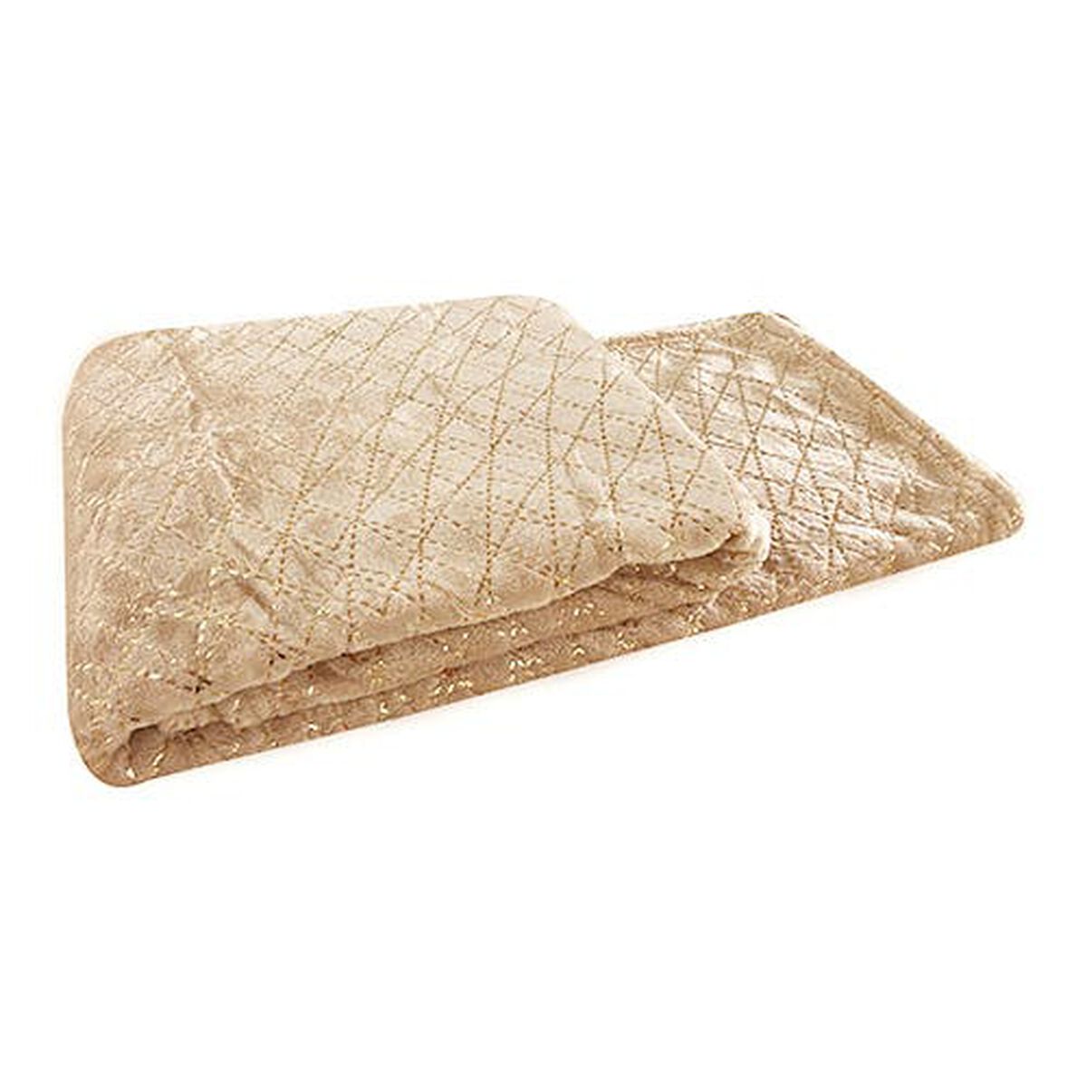 Manta Casa Linda Franela Golden Beige 130 x 160 cm