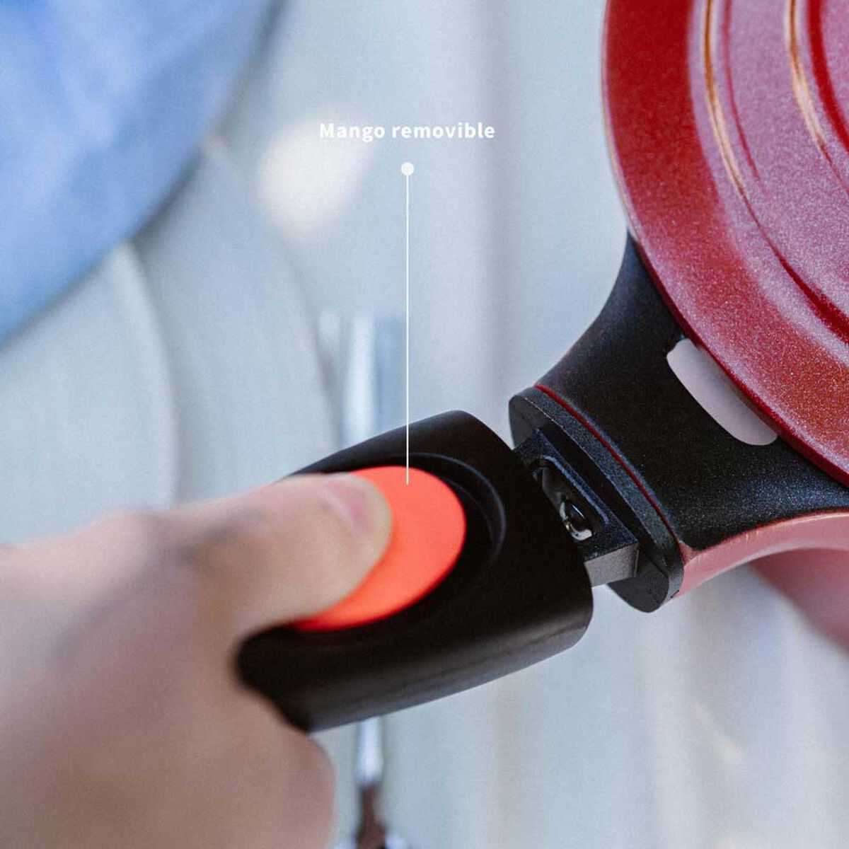 Sartén Antiadherente Aluminio Fundido Simplit Toulouse 24 cm Rojo