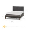 Cama Europea CIC Curve King Balance + Respaldo Eufrates