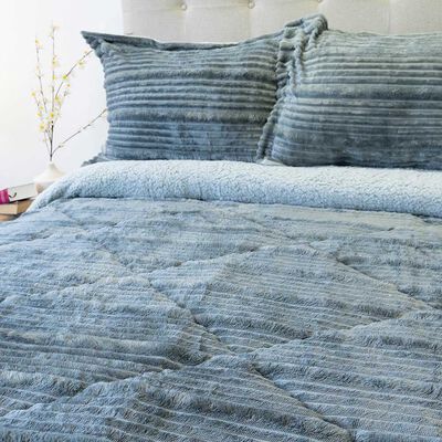 Imagen 2 del producto Cubrecama Doral 2 Plazas Touch Nebula Sherpa Gris