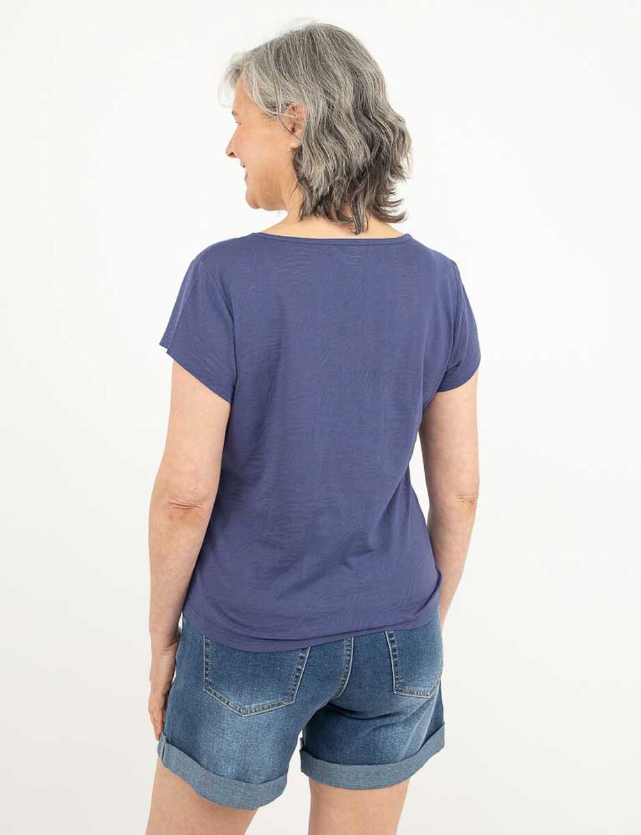 Polera Con Estampado Manga Corta Mujer Portman Club