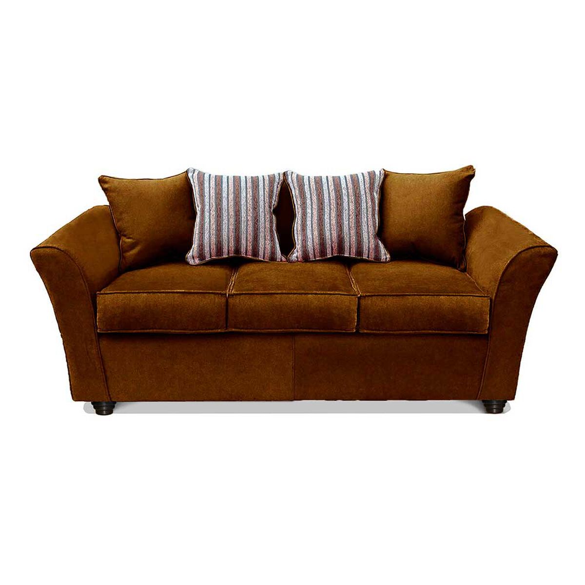 Juego de Living Elegant Detail Minesota Sofá 3 Cuerpos + Sofá 2 cuerpos + Sillón 1 Cuerpo Café