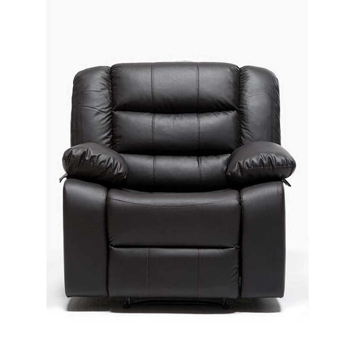 Juego de Living Reclinable Daniels Sof&aacute; 3 Cuerpos + 2 Bergers Roma Negro