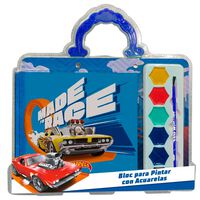 Block para Pintar con Acuarela Hot Wheels