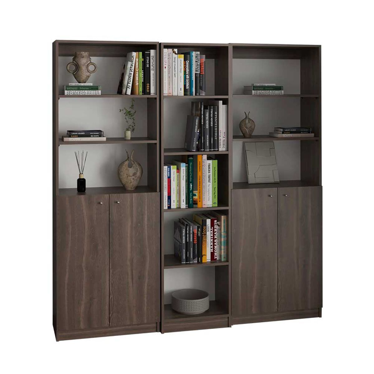 Set 3 Estantes Tuhome Home E 2 Puertas Milan
