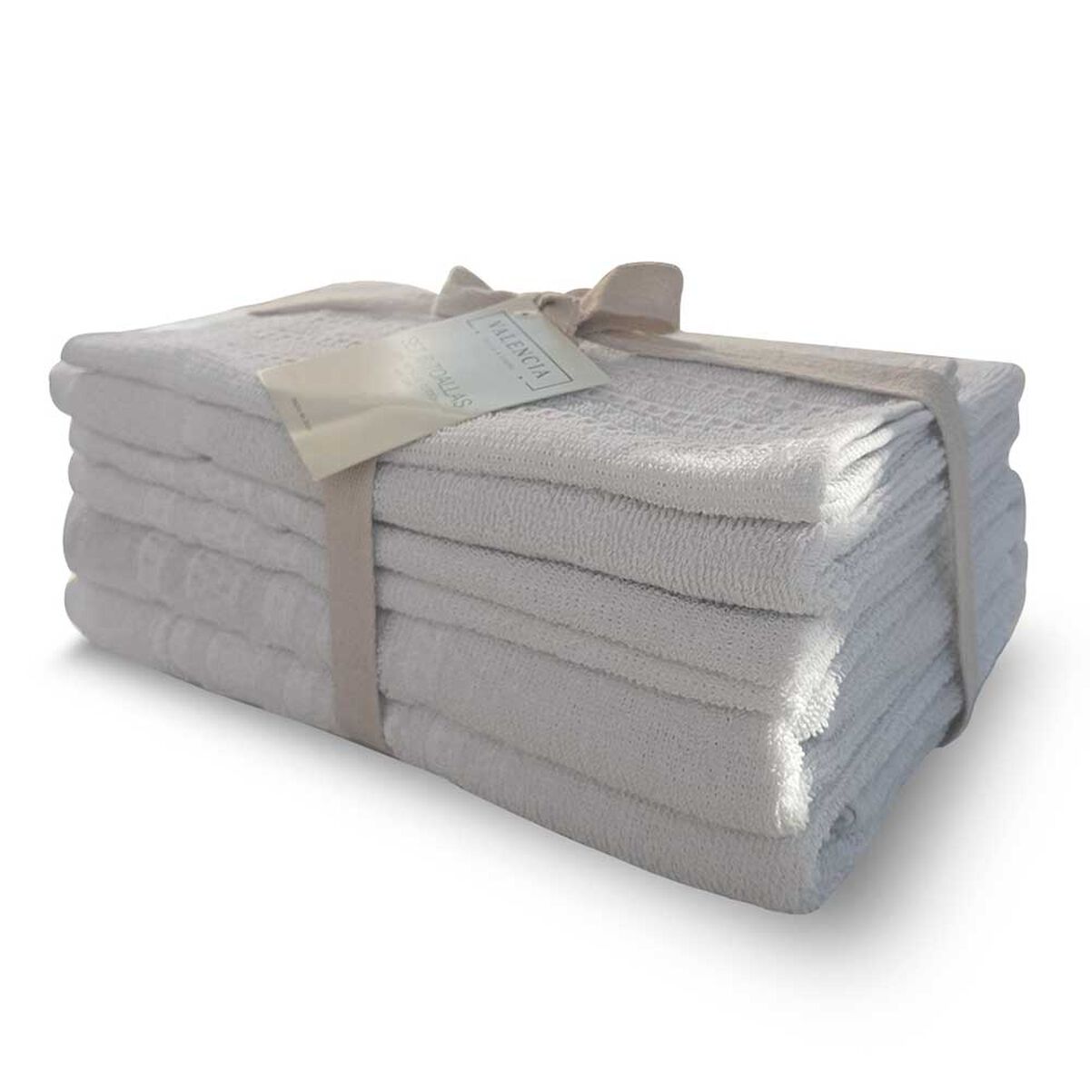 Set 6 Toallas Idetex Valencia Blanco