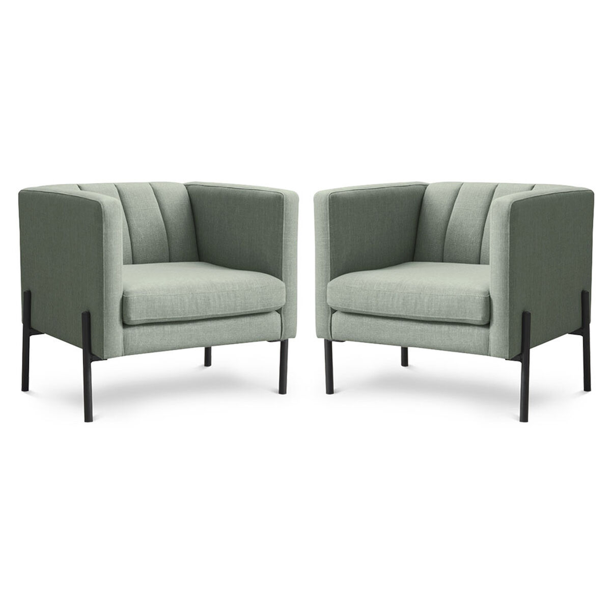 Set 2 Poltronas Rosen Drolet 1 Cuerpo Jade