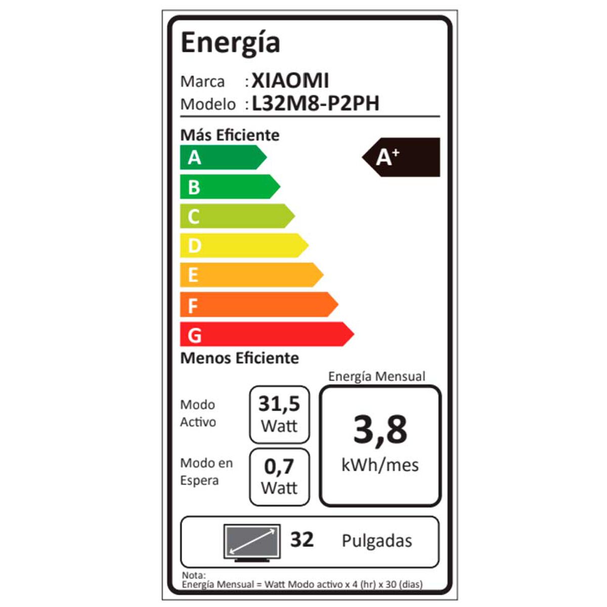 LED 32" Xiaomi A Smart TV HD 2025