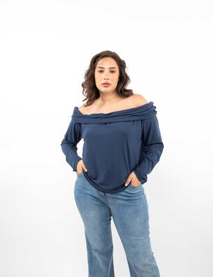 Imagen 1 del producto Polera Manga Larga Mujer Extralindas Petroleo