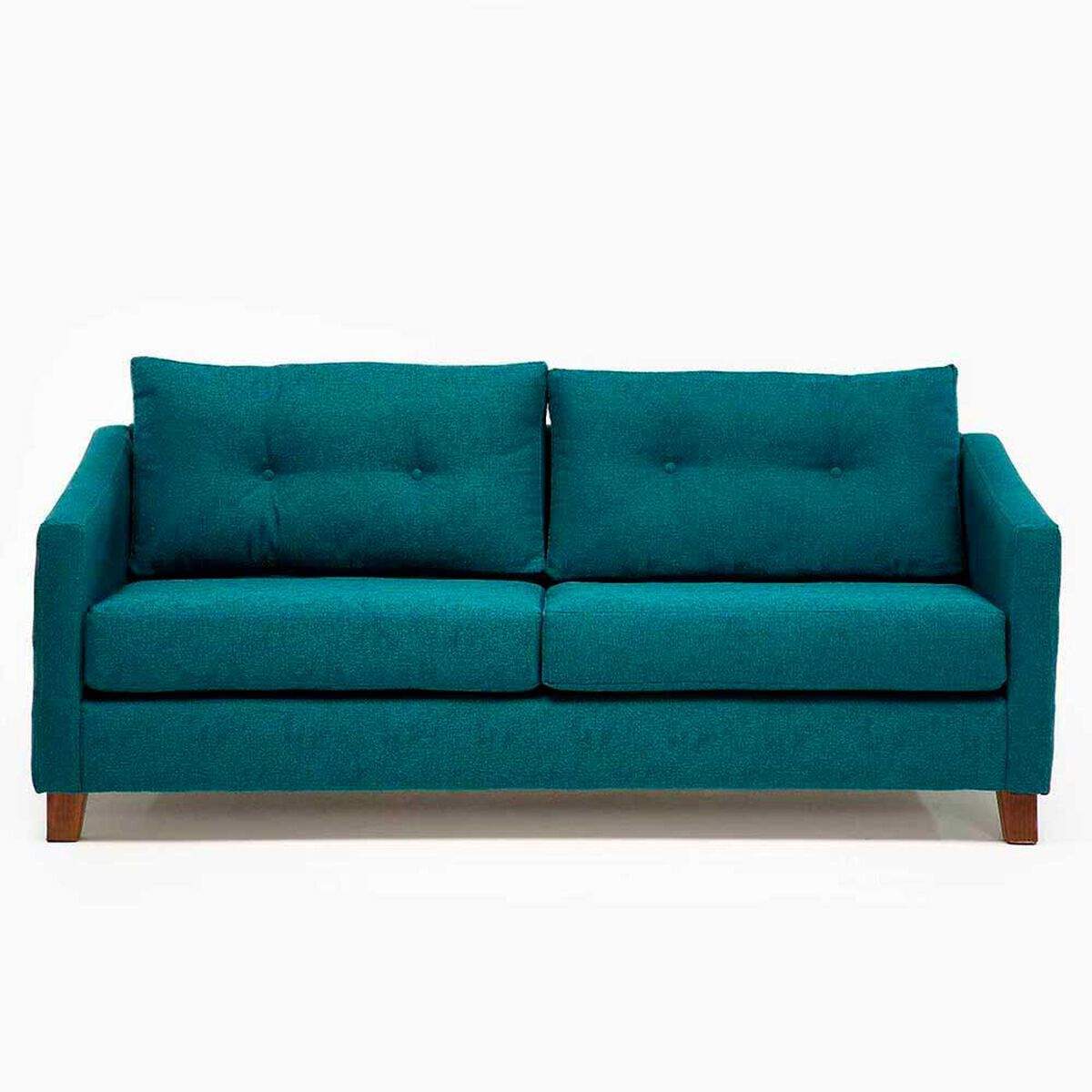 Juego de Living Barra Design Elena Sof&aacute; 3 Cuerpos + Dos Sillones 1 Cuerpo Petr&oacute;leo