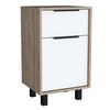 Velador TuHome Kaia 1 Cajón Miel/Blanco