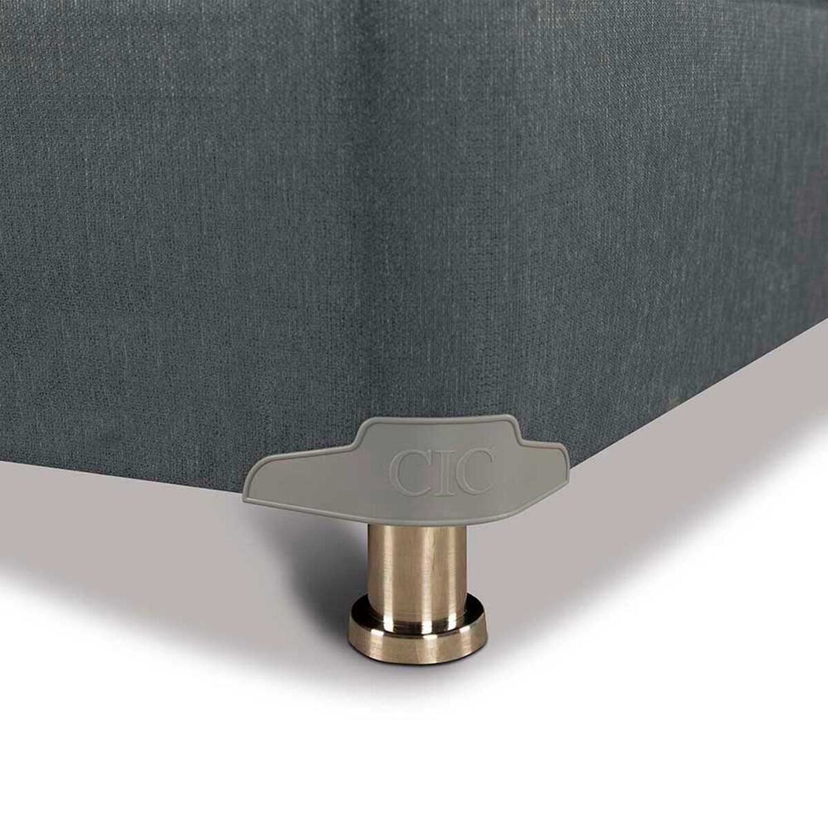 Cama Americana CIC Base Dividida 2 Plazas Excellence Plus + Respaldo + 2 Veladores New Gales