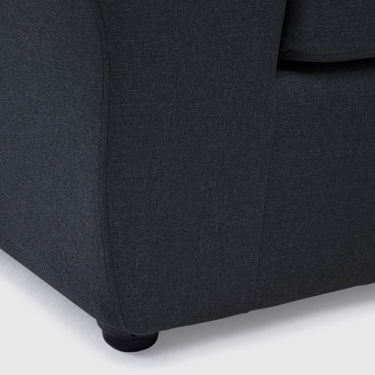 Seccional Muebles MPR Array&aacute;n 2-1-2 Cuerpos Tela Negro