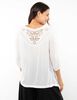 Blusa Lisa Manga 3/4 Mujer Alma