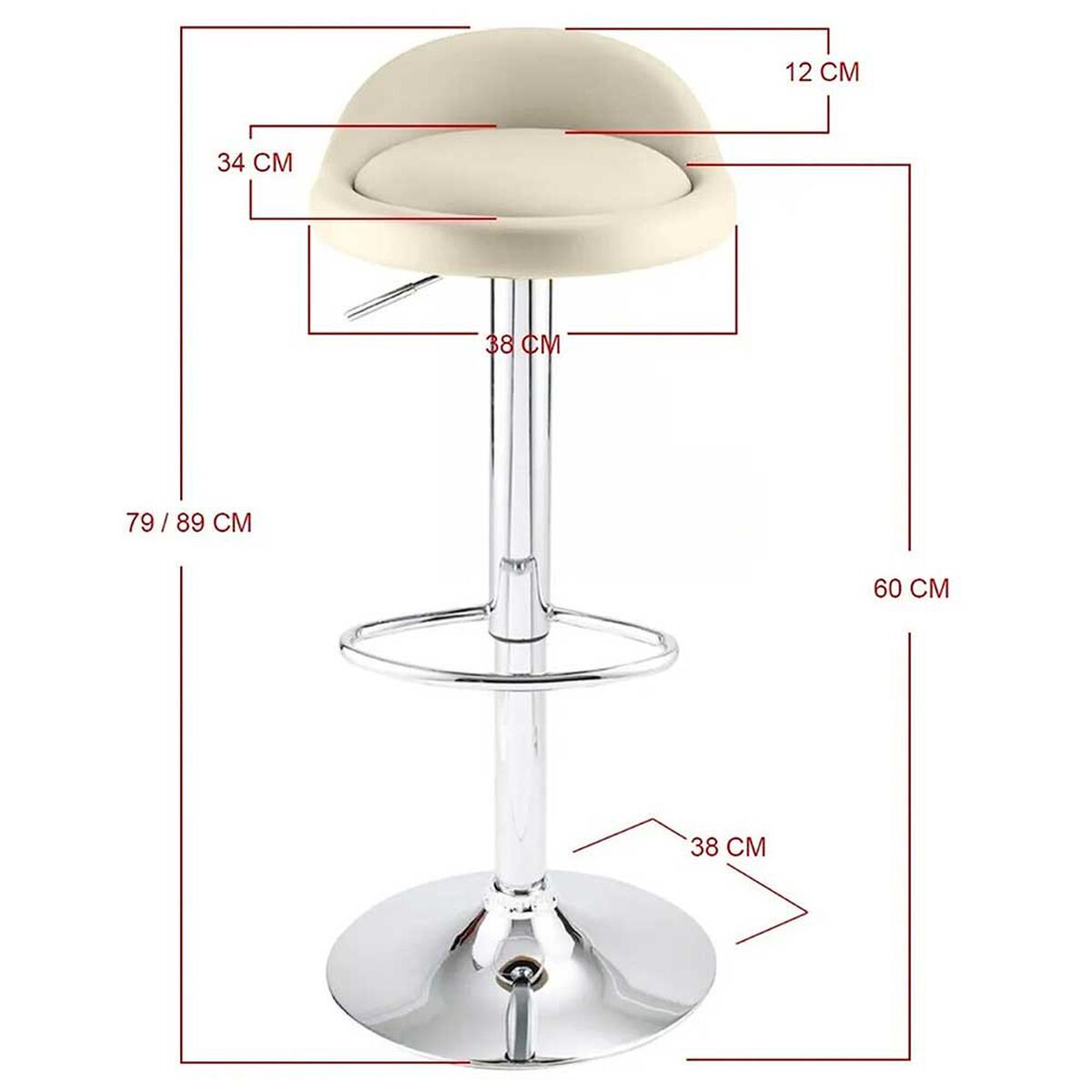 Pack de 2 Sillas Novahus Round Beige