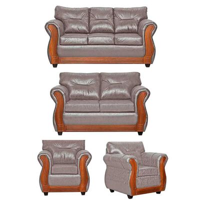 Juego de Living Black Factory Toronto 7 Cuerpos Crema