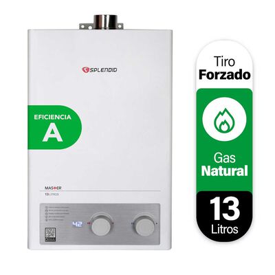 Imagen 1 del producto Calefont 13 litros Gas natural Tiro forzado Splendid