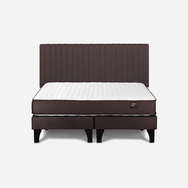 Cama Europea ERGO T 2 plazas + Respaldo Lucio Rosen