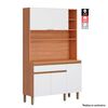 Mueble de Cocina Roca Macadamia Canela Blanco 1 Cajón 4 Puertas
