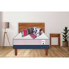 Combo Cama Europea CIC 1,5 Plazas New Titán + Set Maderas Casanova Nogal + Set Textiles + Almohada