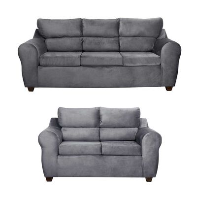 Juego de Living Mexx Muebles Dubai 5 Cuerpos Gris