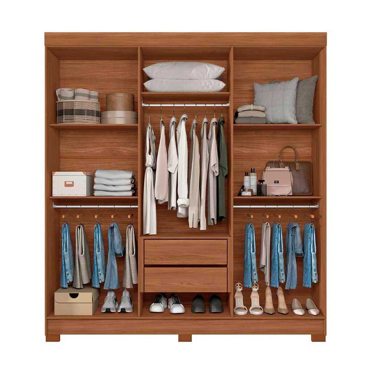 Cl&oacute;set Onessta Toledo 6 Puertas 2 Cajones Grafito