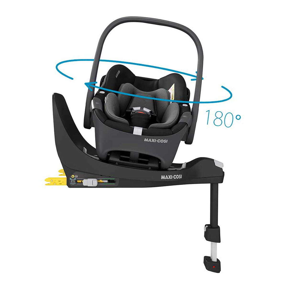 Coche Travel System Zelia 3 + Pebble 360° + Family Fix Grey Maxi-Cosi