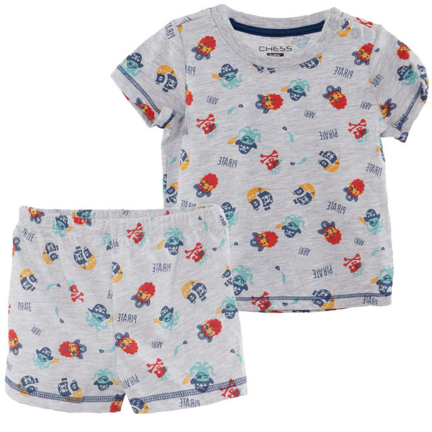 Conjunto Pijama de Algodón Chess Baby