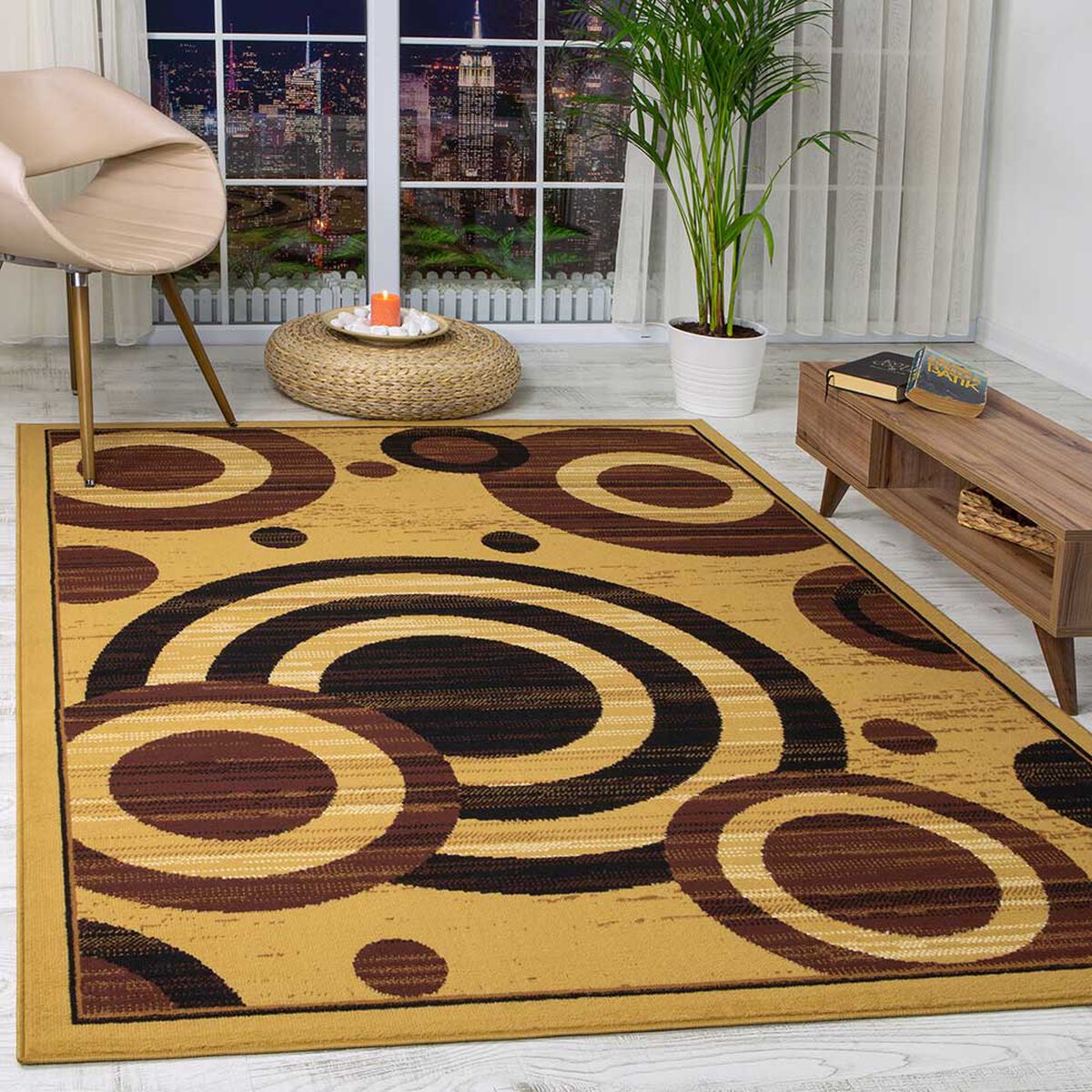 Alfombra Modalfo Kashan King Beige 123 x 185 cm