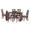 Juego de Comedor Latam Home Pamplona Segovia 6 Sillas Velvet Gris